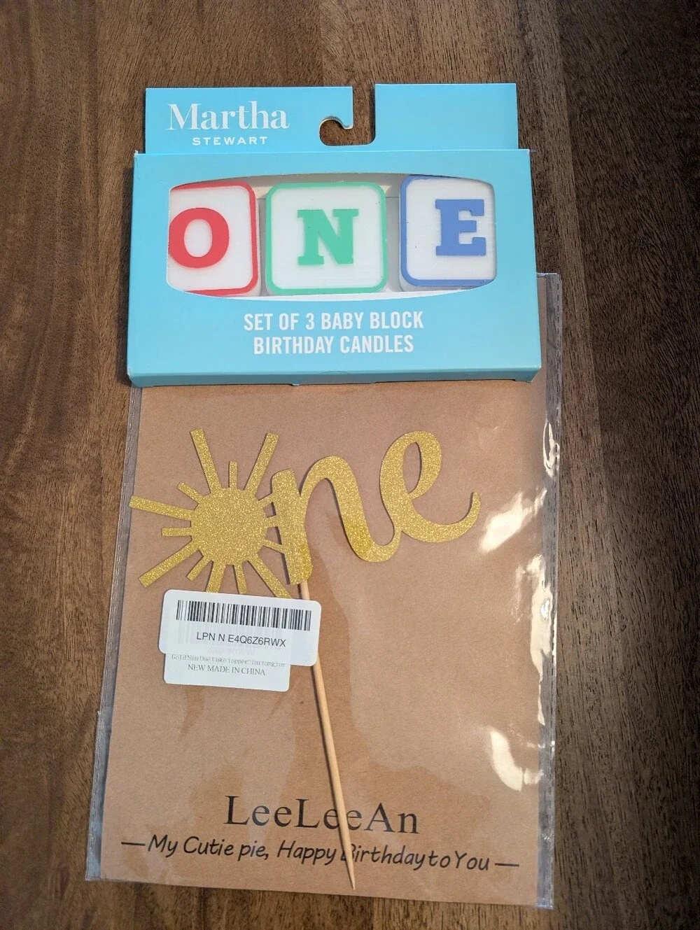 First Birthday Baby Bib, ONE Candle, And Sun Cake Topper